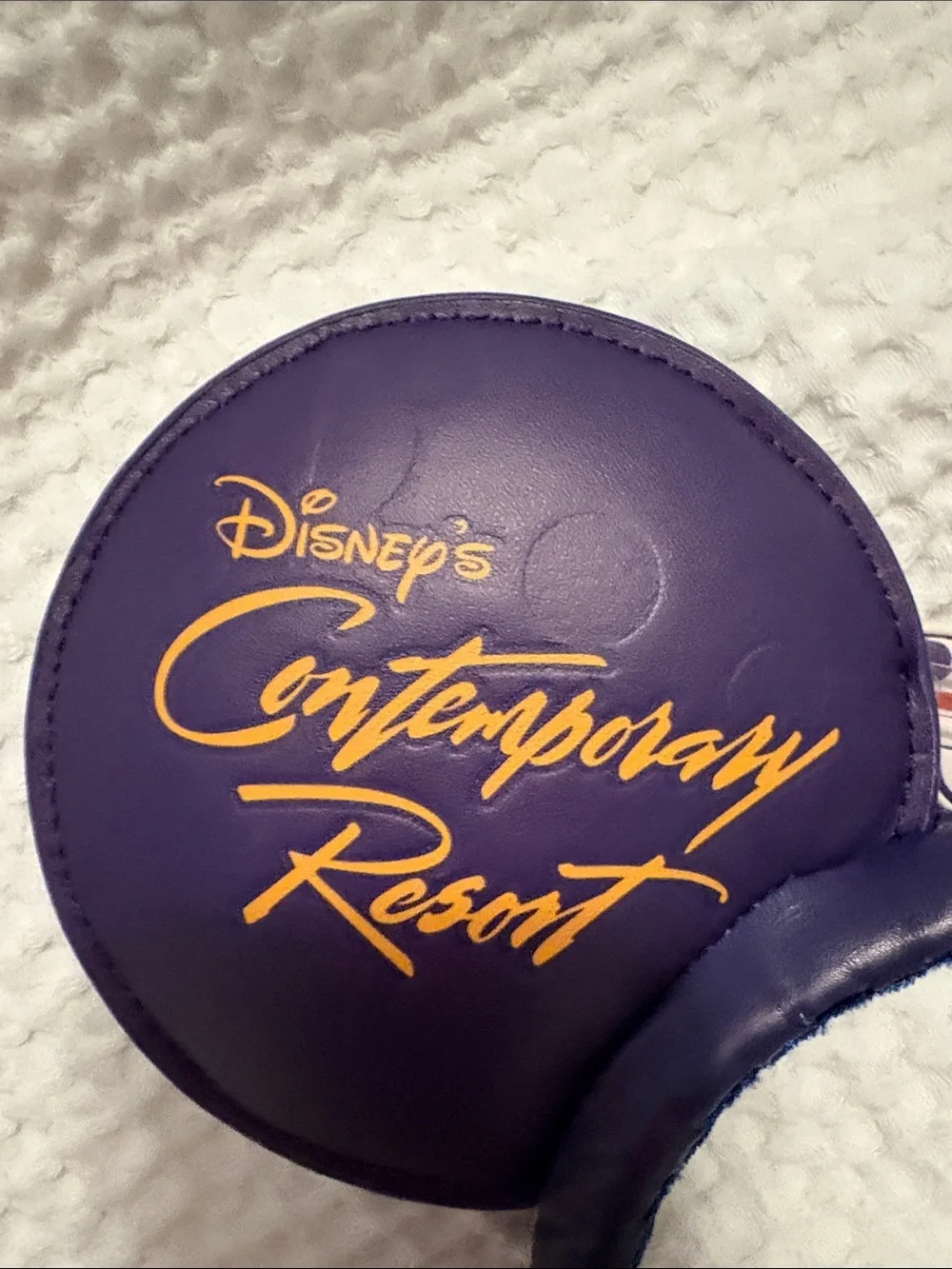 Disney World Contemporary Resort Monorail Mickey Ears with Teal & Orange Accents